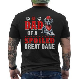 Dad Of A Spoiled Great Dane Father's Day Dog Sunglasses Men's T-shirt Back Print - Thegiftio UK