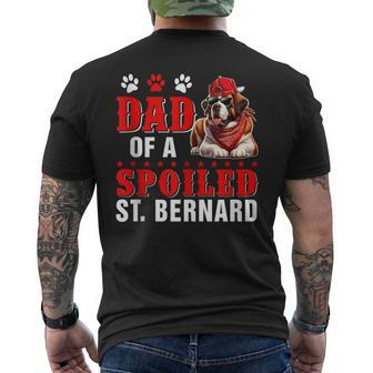 Dad Of A Spoiled St Bernard Father's Day Dog Sunglasses Men's T-shirt Back Print - Thegiftio UK