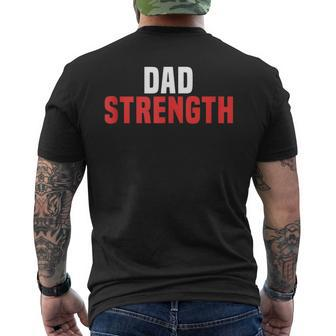 Dad Strength Workout Father's Day Men's T-shirt Back Print - Monsterry DE