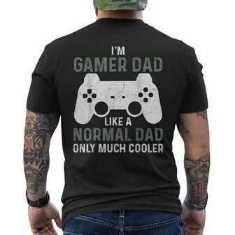 My Dad Video Games First Father's Day Presents For Gamer Dad Men's T-shirt Back Print - Monsterry CA