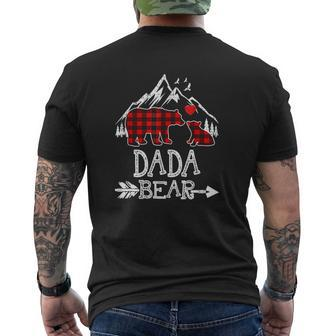 Dada Bear Best Christmas For Dad Mens Back Print T-shirt - Thegiftio