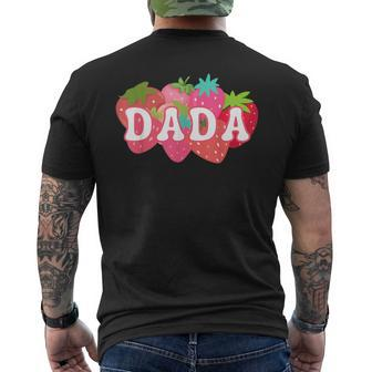 Dada Of The Berry First Birthday Strawberry Matching Men's T-shirt Back Print - Seseable