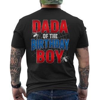 Dada Of The Birthday Spider Web Boy Family Matching Men's T-shirt Back Print | Mazezy AU