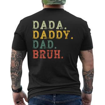 Dada Daddy Dad Bruh Husband Dad Father's Day Men's T-shirt Back Print - Seseable