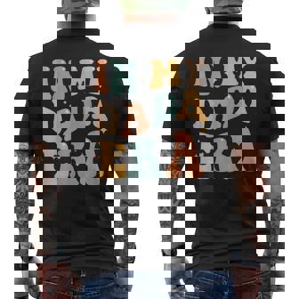 In My Dada Era Lover Groovy Retro Papa Fathers Day Men's T-shirt Back Print - Thegiftio UK