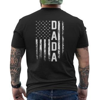 Dada America Flag For Men Father's Day Mens Back Print T-shirt | Mazezy