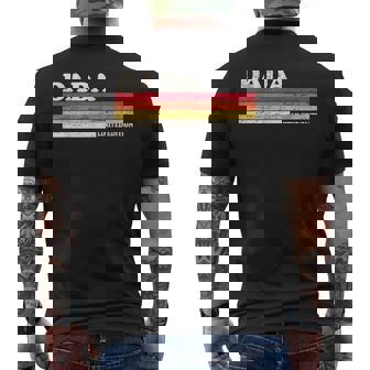 Dada Retro Vintage Dad For Lovers Fathers Day Men's T-shirt Back Print - Seseable