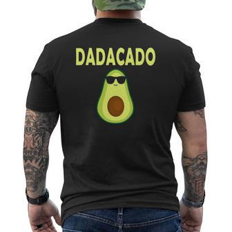 Dadacado Avocado Dad Father's Day Daddy Men Mens Back Print T-shirt | Mazezy