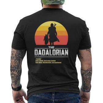 The Dadalorian Fathers Day Meme Essential Mens Back Print T-shirt | Mazezy UK