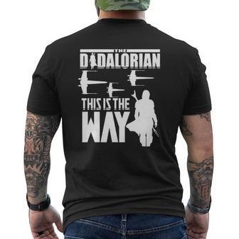 The Dadalorian Father's Day This Is The Mens Tees Mens Back Print T-shirt | Mazezy