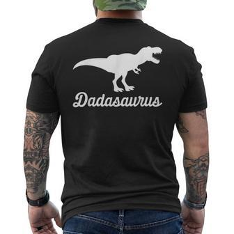 Dadasaurus T-Rex Dinosaur Father Daddy Papa Son Father´S Day Men's T-shirt Back Print - Monsterry