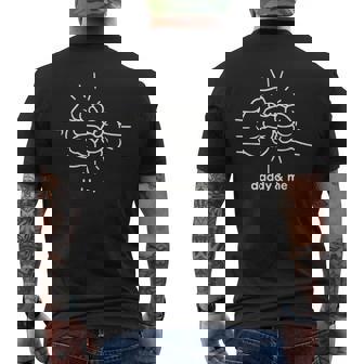 Daddy & Me Hand Clasp Bonding Family Love Father's Day Men's T-shirt Back Print - Thegiftio UK