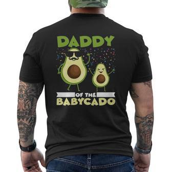 Daddy Of The Babycado Son Daughter Avocado Guacamole Fruits Mens Back Print T-shirt | Mazezy