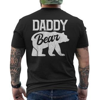 Daddy Bear Dad Papa Fathers Day Men's T-shirt Back Print - Monsterry UK