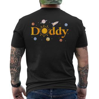 Daddy Of The Birthday First Trip Around The Sun Bday Boy Men's T-shirt Back Print - Monsterry