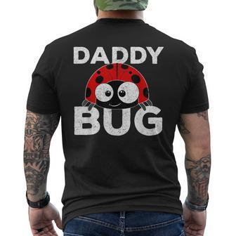 Daddy Bug Ladybug Lover Cute Dad Fathers Day Men's T-shirt Back Print - Monsterry AU