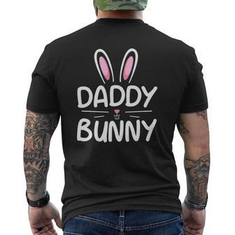 Daddy Bunny Matching Family Easter Dad Mens Back Print T-shirt | Mazezy