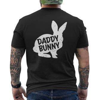 Daddy Dad Bunny Matching Group Family Easter Mens Back Print T-shirt | Mazezy