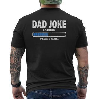 Daddy Dad Jokes Loading Periodically Fathers Day Mens Back Print T-shirt | Mazezy
