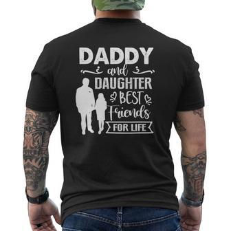 Daddy And Daughter Best Friends For Life Father's Day Mens Back Print T-shirt | Mazezy