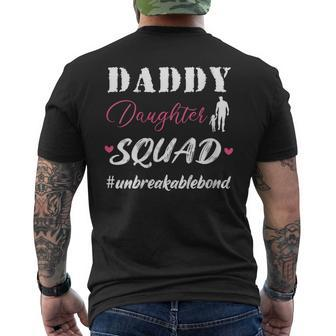 Daddy And Daughter Squad Children Dad Papa Fathers Day 2024 Men's T-shirt Back Print - Seseable