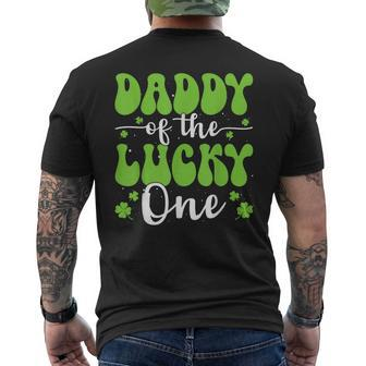Daddy Of The Lucky One First Birthday St Patrick's Day Men's T-shirt Back Print - Thegiftio UK