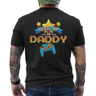 Daddy To Be Pregnancy Reveal Daddy Gamer Dad Men's T-shirt Back Print - Thegiftio