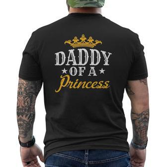 Daddy Of A Princess Father's Day Dad Mens Back Print T-shirt | Mazezy