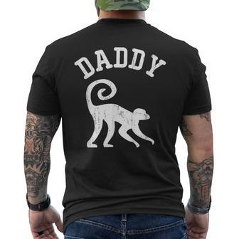 Daddy Squirrel Monkey Vintage Ideas For Dad Men's T-shirt Back Print - Monsterry CA
