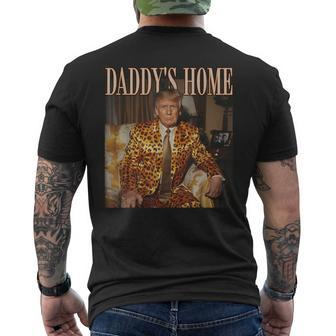 Daddy's Home Trump Trump 2024 Leopard Maga Men's T-shirt Back Print - Seseable