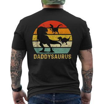 Daddysaurus Daddy Dinosaur Fathers Day Men's T-shirt Back Print - Thegiftio UK