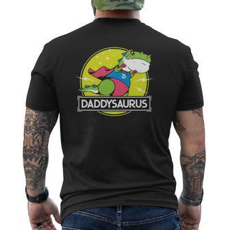 Daddysaurus Dad s From Son Daughter Fathers Day Mens Back Print T-shirt | Mazezy UK