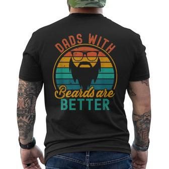 Dads With Beards Are Better Father's Day Joke Men's T-shirt Back Print - Thegiftio UK