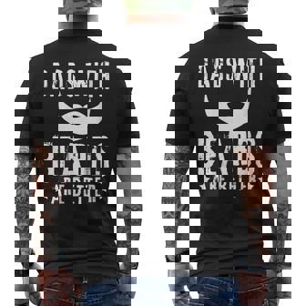 Dads With Beards Are Better Father's Day For Men Men's T-shirt Back Print - Thegiftio