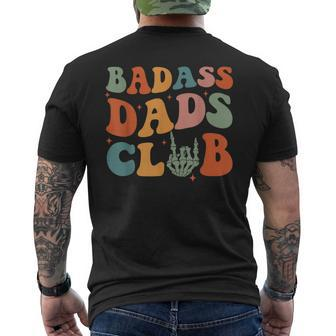 Dads Dad Groovy Fathers Day Men's T-shirt Back Print - Seseable