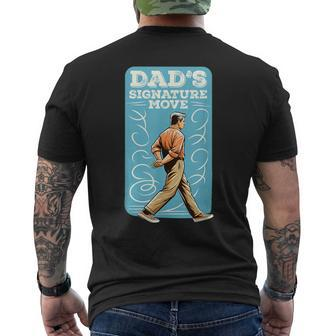 Dad's Signature Move Dad Meme Grandfather Father's Day Men's T-shirt Back Print - Monsterry