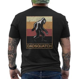 Dadsquatch Bigfoot Dad Sasquatch Believer For Father Mens Back Print T-shirt | Mazezy