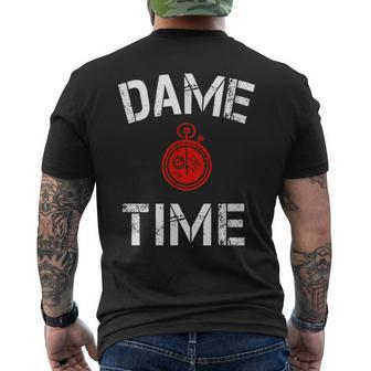 Dame Time Basketball Fans Men's T-shirt Back Print - Monsterry DE