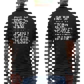 Dance Dad The Man The Wallet The Legend Men's T-shirt Back Print - Thegiftio UK
