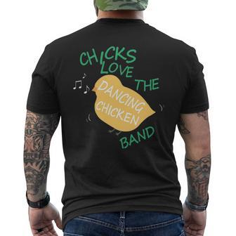 Dancing Chicken Men's T-shirt Back Print | Mazezy