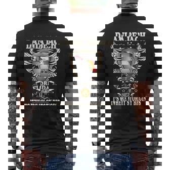 Dania Beach Fl Mens Back Print T-shirt - Thegiftio