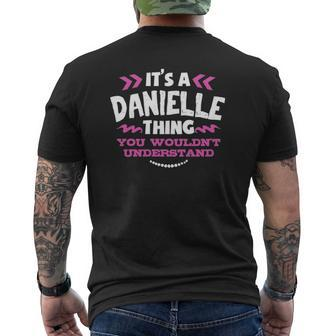 Danielle Personalized Its A Danielle Thing Custom Mens Back Print T-shirt - Thegiftio UK