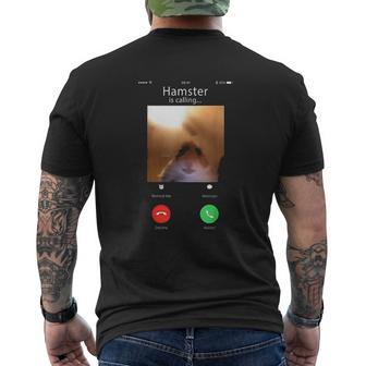 Dank Meme Hamster Staring Front Camera Hamster V2 Mens Back Print T-shirt - Thegiftio UK