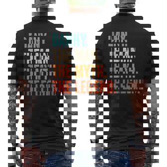Danny The Man The Myth The Legend First Name Danny Men's T-shirt Back Print - Thegiftio UK