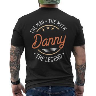 Danny The Man The Myth The Legend Men's T-shirt Back Print - Monsterry
