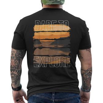 Dare To Explore Ocean Men's T-shirt Back Print - Monsterry