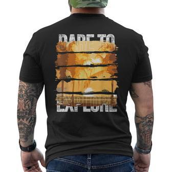 Dare To Explore Sunny Men's T-shirt Back Print - Monsterry
