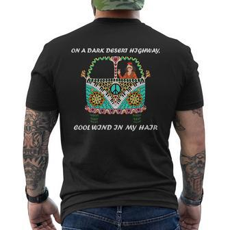 Dark Desert Highway Hippie Mens Back Print T-shirt - Thegiftio UK