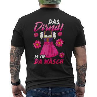 Das Dirndl Is In Da Wäsch I Volksfest Bavaria S T-Shirt mit Rückendruck - Seseable