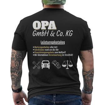 'Das Geschenk Für Den Großfater Opa Gmbh' 'The For The Grandfather Grandpa Gmbh T-Shirt mit Rückendruck - Geschenkecke